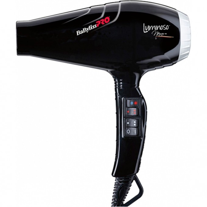 Фен BABYLISS PRO LUMINOSO+ NERO BAB6360IBE Фен BABYLISS PRO LUMINOSO+ NERO BAB6360IBE