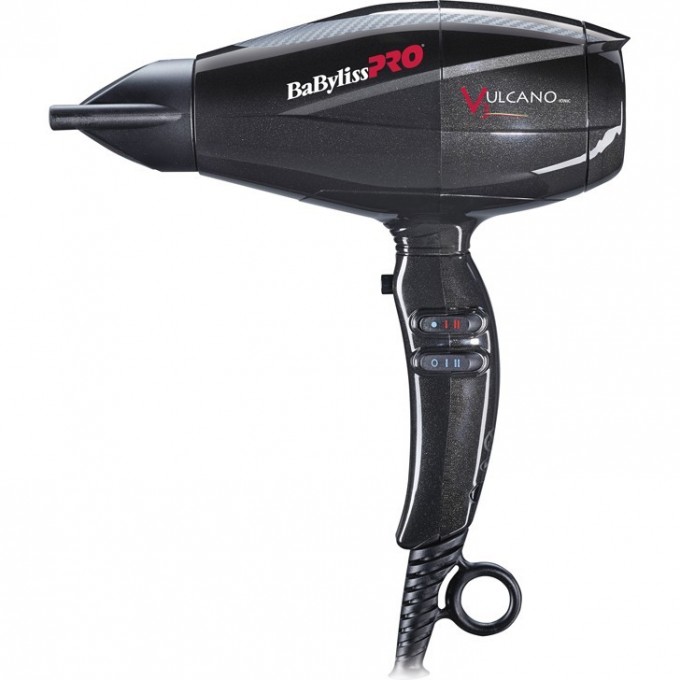 Фен BABYLISS PRO VULCANO V3 BLACK BAB6180IBE Фен BABYLISS PRO VULCANO V3 BLACK BAB6180IBE